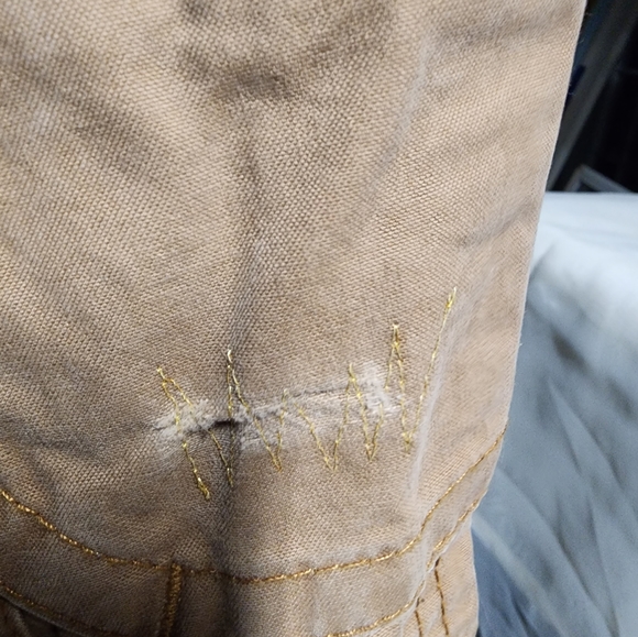 LEI Sz5 7 pocketed khakis w/ beautiful gold buttons including button up fly - Picture 7 of 7